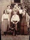 Gerald and family circa 1910: back Lorna, Gerald, Mary; front Nora, Guy, unidentified
